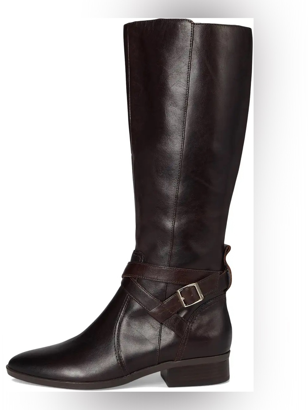 Naturalizer renae2 black leather tall  boots  new in box 5 m